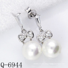 Los últimos estilos Pendientes de perlas Plata 925 (Q-6944)